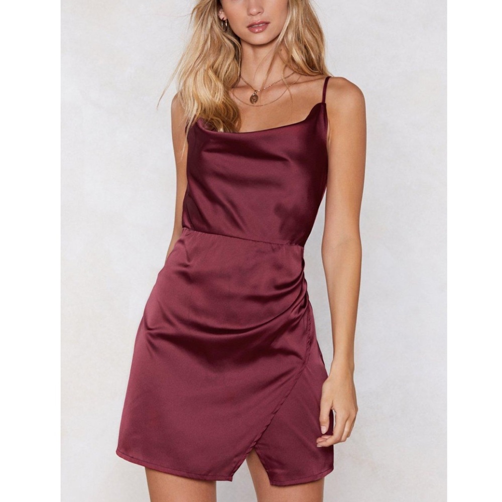 ❄️Nasty Gal cowl neck mini dress